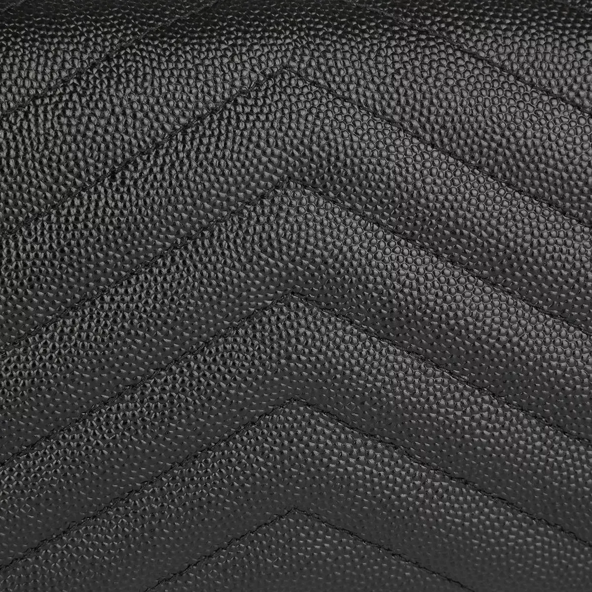   Saint Laurent  YSL Monogramme Flap Wallet Grain De Poudre Leather Nero  Portemonnaie mit Überschlag 